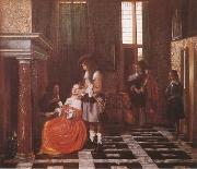 Pieter de Hooch The Card-Players (mk08) china oil painting artist